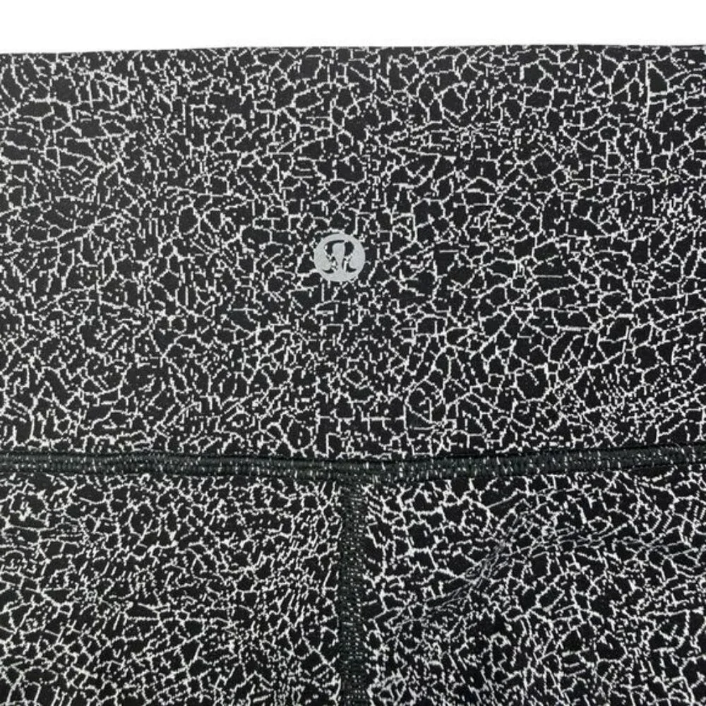 Lululemon Wunder Under Tight 28” High Rise In Luon Crackle Jaquard Black - Picture 5 of 6